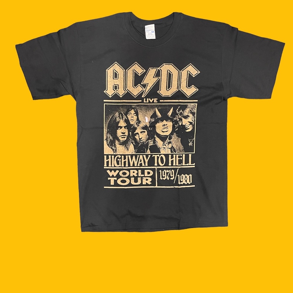 ACDC highway to hell tour 1979 graphic Tshirt
